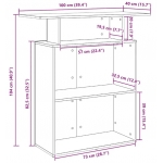 Recepčný pult, z technického dreva